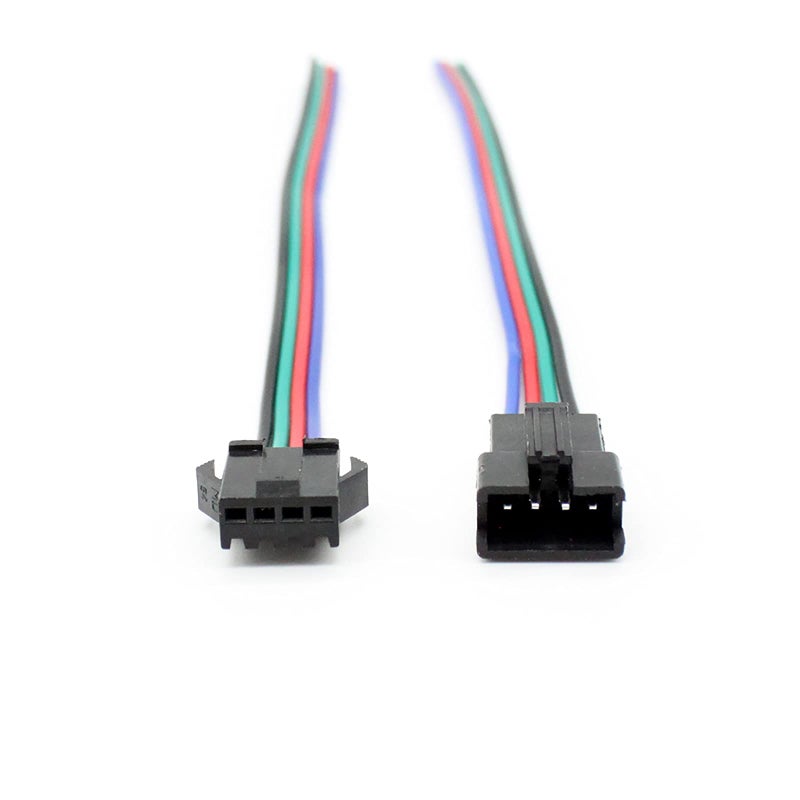 RGBZONE 20Pairs JST SM 4PIN Plug Male to Female EL Wire Cable Connector Adapter for 5050 3528 RGB LED Strip Light - Image 5
